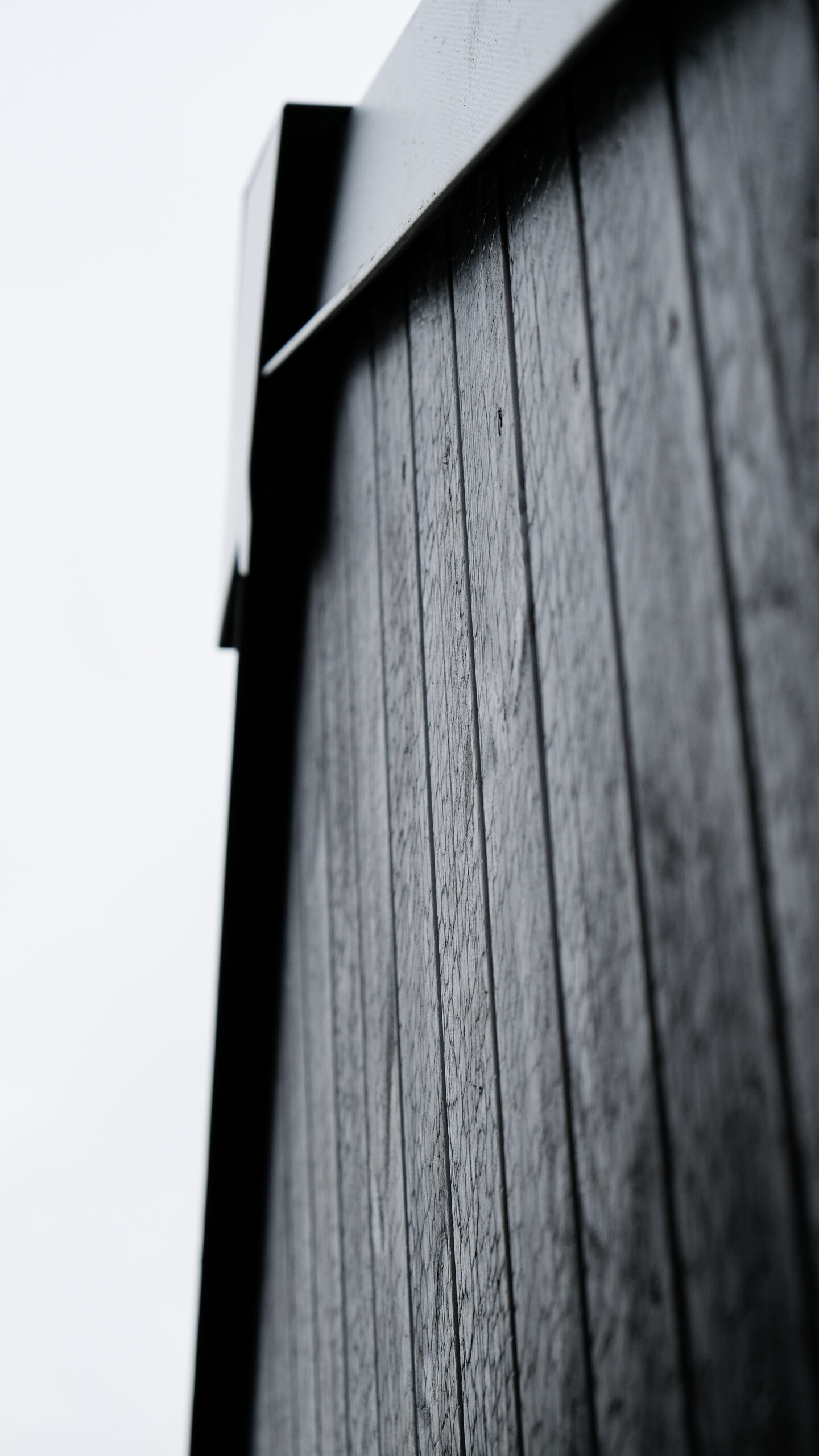 black cladding architectureal detail on gable end