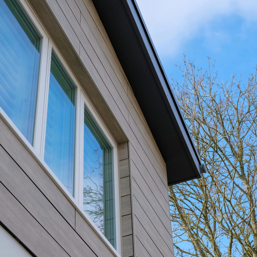 Rationel Doors & Windows installed alongside our Timber Frame package.